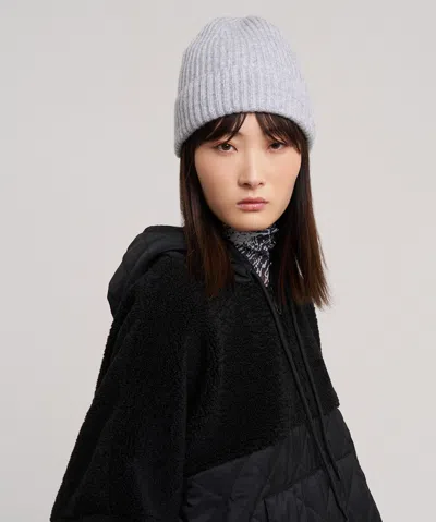 Echo New York Basic Cardigan Stitch Beanie In Black