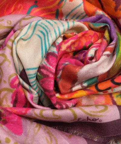 Echo New York Dusk Bouquet Oversized Square In Multi