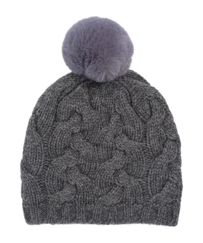 Echo New York Park Cable Beanie In Pink