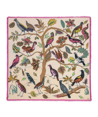 Echo New York Park Visitors Oversized Square Scarf In Multi