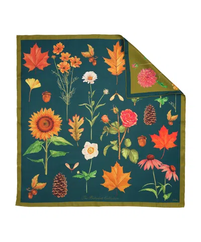 Echo New York The Botanists 35" Silk Square Scarf In Multi