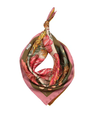 Echo New York The Seasons Fall Silk Bandana In Multi