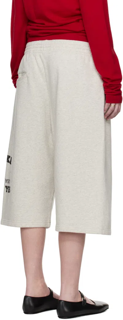 Still Kelly Gray Sweat Shorts In Neutral