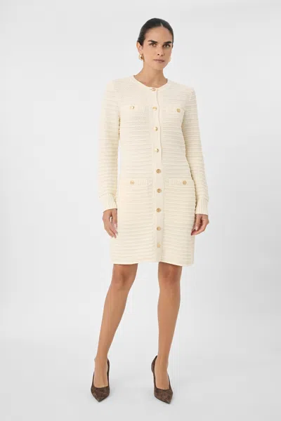 Toccin Darla Textured Knit Mini Dress In Black