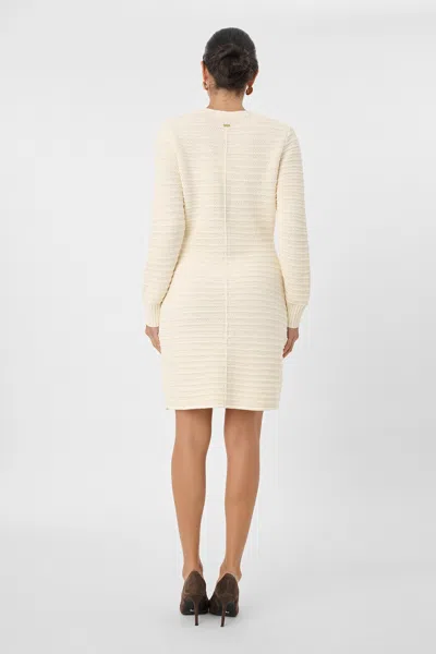 Toccin Darla Textured Knit Mini Dress In Black