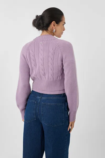 Toccin Fall Rita Cashmere Cardigan In Brown