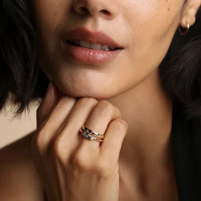 Astrid &amp; Miyu Lab Alexandrite &amp; Diamond Cluster Ring