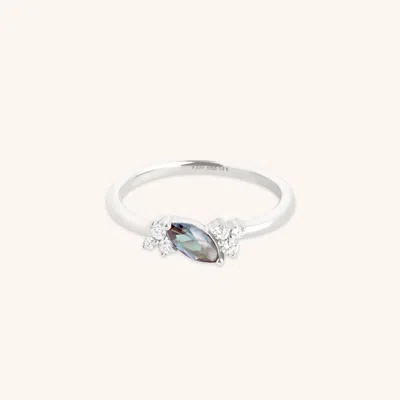 Astrid &amp; Miyu Lab Alexandrite &amp; Diamond Cluster Ring