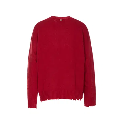 Aniye By Red Viven Round Neck Sweater In Red
