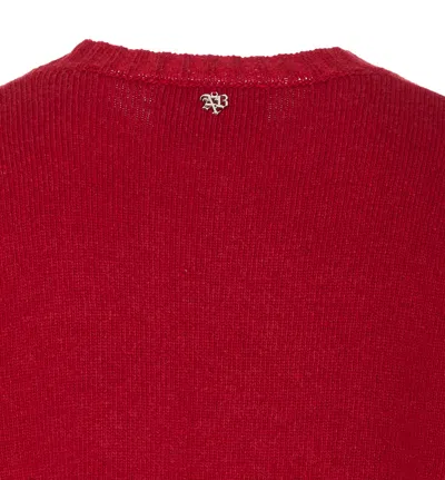 Aniye By Red Viven Round Neck Sweater In Red