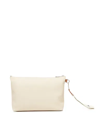 V73 Resposability Clutch Bag In White
