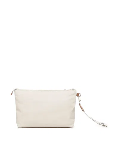 V73 Resposability Clutch Bag In White