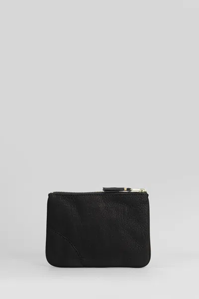 Comme Des Garçons Wallet In Black Leather In Black