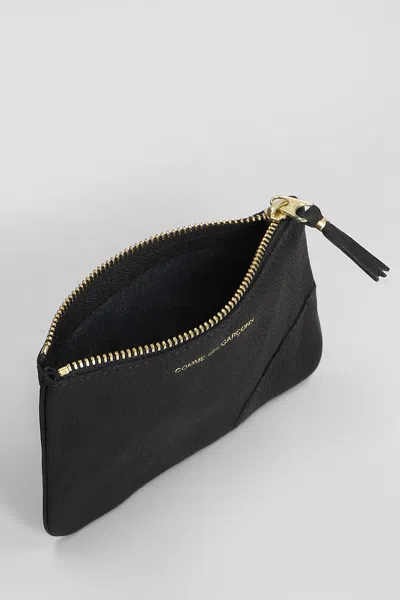 Comme Des Garçons Wallet In Black Leather In Black