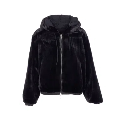 Moose Knuckles Down Jacket With Hooded Elasticated Cuffs In Blue