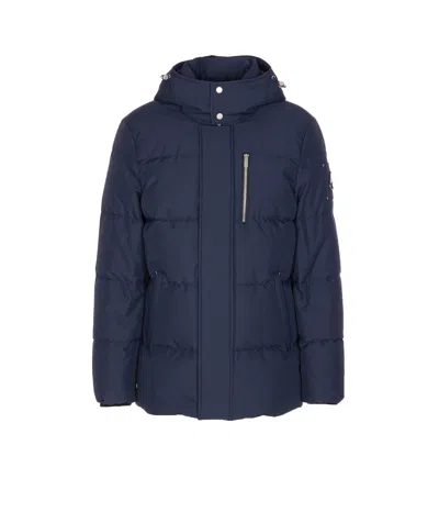 Moose Knuckles Cloud 3q Down Jacket In Blue