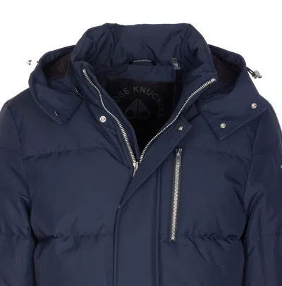 Moose Knuckles Cloud 3q Down Jacket In Blue