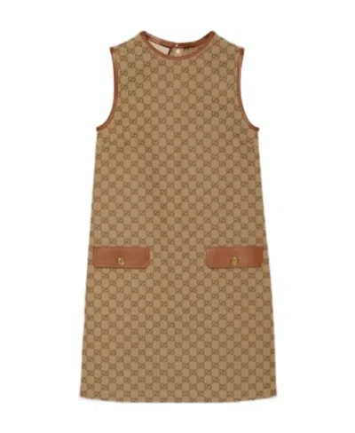 Gucci Kleid Aus Gg Canvas In Multi