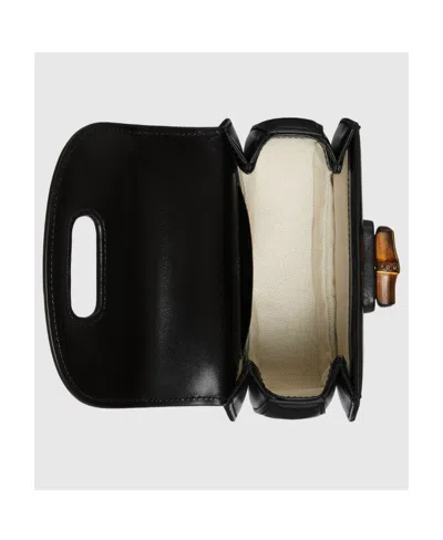 Gucci Mini Bamboo Top-handle Bag In Black