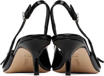 Aeyde Saba Buckled Patent-leather Slingback Pumps In Black