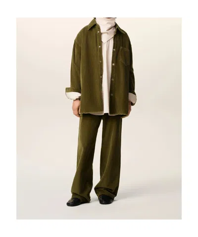 Ami Alexandre Mattiussi Ami Paris Men Cotton Overshirt In Brown