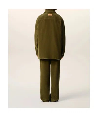 Ami Alexandre Mattiussi Ami Paris Men Cotton Overshirt In Brown