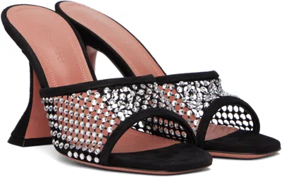 Amina Muaddi Lupita Crystal Mesh High-heeled Sandals In Multi