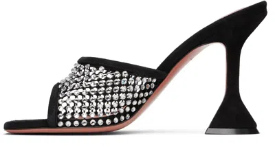 Amina Muaddi Lupita Crystal Mesh High-heeled Sandals In Multi