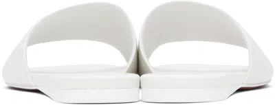 Amina Muaddi Leather Bianca Flats In Multi