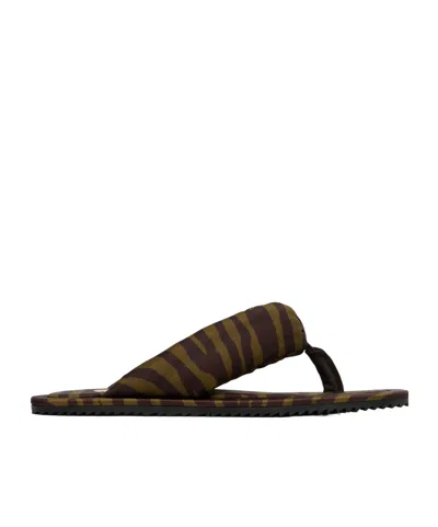 Attico Indie Flip Flops In Brown