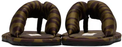 Attico Indie Flip Flops In Brown