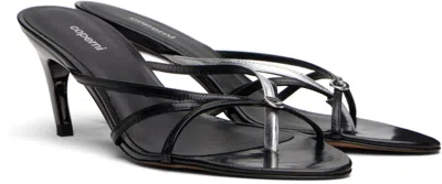 Coperni Low Strap High Heel Sandals In Black