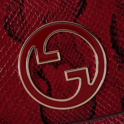 Gucci Blondie Small Shoulder Backpack In Red