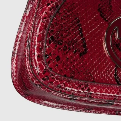Gucci Blondie Small Shoulder Backpack In Red