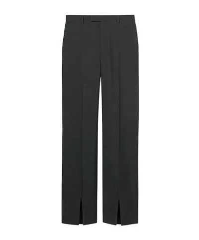 Gucci Oversize Low Waist Wool Pant In Multi
