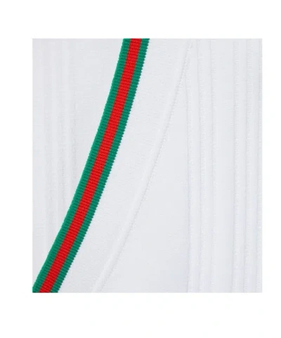Gucci Stretch Viscose Vest Top With Web In White