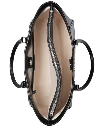 Michael Kors Taryn Large Leather Tote Bag In Black