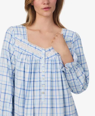 Eileen West Women's Long Sleeve Ballet Nightgown In Blue