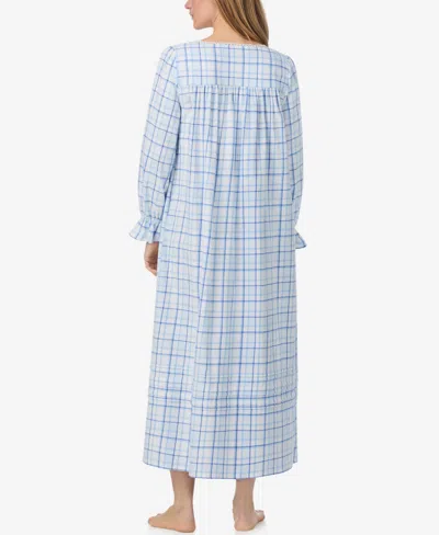 Eileen West Women's Long Sleeve Ballet Nightgown In Blue