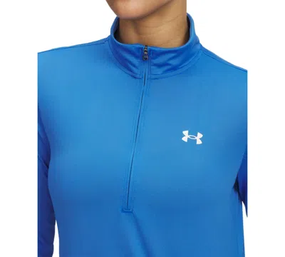 Under Armour Women's Solid Tech Half-zip Logo Top In Multi