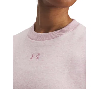 Under Armour Women's Rival Oversized Sweatshirt In Pink