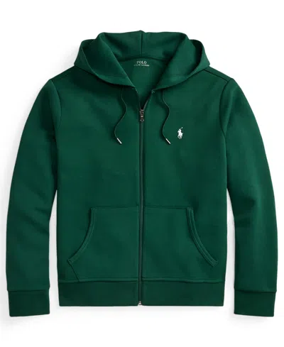 Polo Ralph Lauren Men's Double-knit Full-zip Hoodie In Green