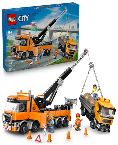 Lego City Heavy-duty Recovery Tow Truck With Crane 60467 Toy Building Set, 793 Pieces In Multi