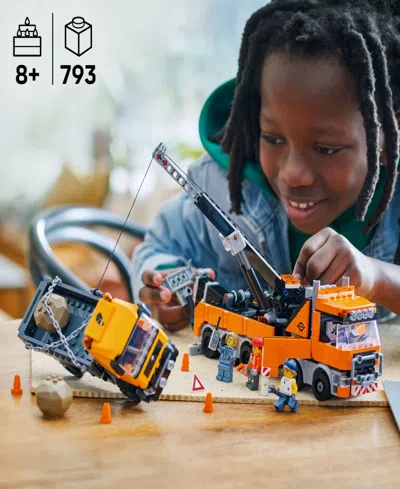 Lego City Heavy-duty Recovery Tow Truck With Crane 60467 Toy Building Set, 793 Pieces In Multi