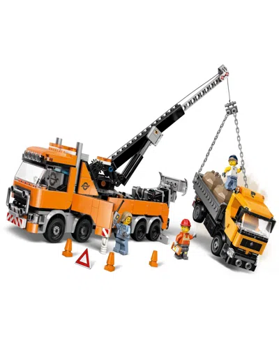 Lego City Heavy-duty Recovery Tow Truck With Crane 60467 Toy Building Set, 793 Pieces In Multi