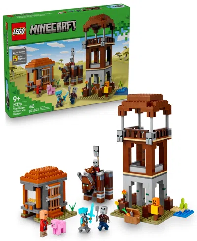 Lego Minecraft The Pillager Outpost And Ravager 21278 Toy Building Set, 665 Pieces In Neutral