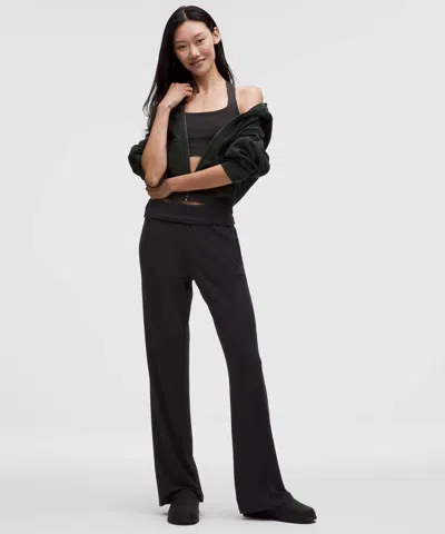 Lululemon Becalm Mid-rise Flared Pant In Black