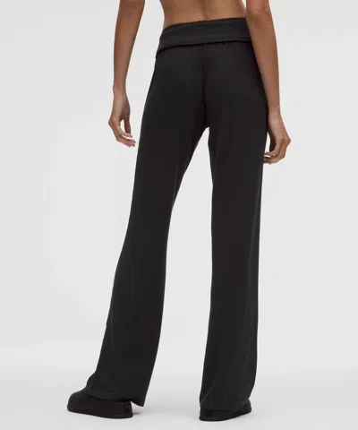 Lululemon Becalm Mid-rise Flared Pant In Black