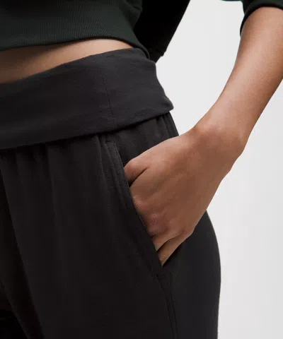 Lululemon Becalm Mid-rise Flared Pant In Black