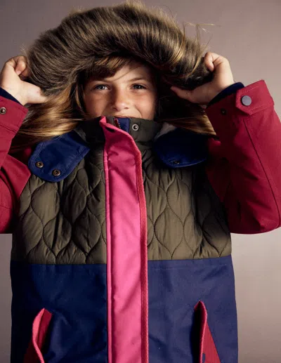 Boden Joni Gesteppter Parka-bunt, Blockfarben